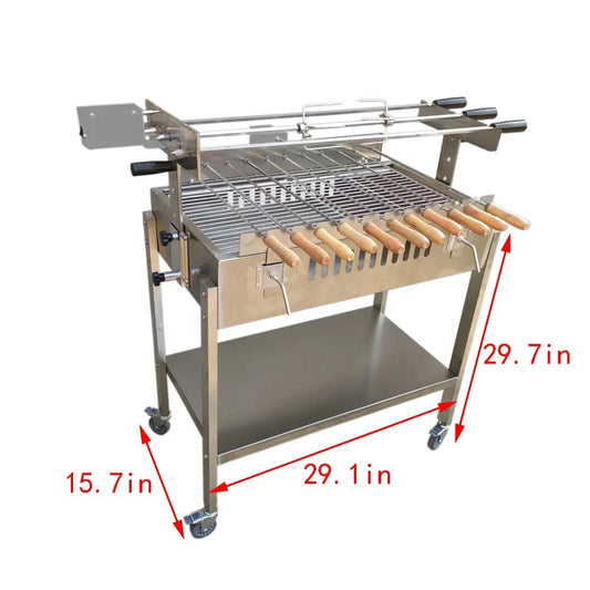 Electric BBQ Spit Cyprus Roast Rotisserie Automatic Barbecue Grill BBQ Spit Roaster Cyprus Charcoal Grill